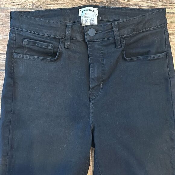 👖 L’agence Black Jeans with Embroidered Detail - Size 29, Inseam 27 - Picture 2 of 5